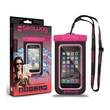 Carica l&#39;immagine nel visualizzatore di Gallery, Model Back: Seawag Sac De Plage Seawag Black &amp; Pink Waterproof Case 5.7
