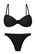 Carica l&#39;immagine nel visualizzatore di Gallery, Set Bora-Black Bandeau-Joy Leblon
