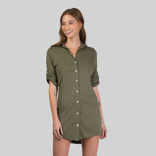 Carica l&#39;immagine nel visualizzatore di Gallery, Shirtdress Copenhagen Verde Militar UPF50+
