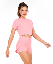 Carica l&#39;immagine nel visualizzatore di Gallery, T-Shirt Skin Fit Cropped 1983 Rosa Icing
