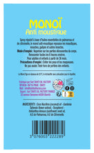 Carica l&#39;immagine nel visualizzatore di Gallery, Product Back: Tevi Solaire Monoi Anti Moustique/ Citronnelle 120Ml
