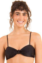 Carica l&#39;immagine nel visualizzatore di Gallery, Top Shimmer-Black Bandeau-Joy
