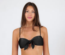 Carica l&#39;immagine nel visualizzatore di Gallery, Top Shimmer-Black Bandeau-No
