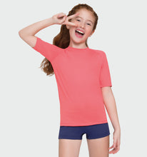 Carica l&#39;immagine nel visualizzatore di Gallery, Image 02: Uv Line T-Shirt Kids Fpu50+ Uvpro Short Sleeve T-Shirt Coral Uv
