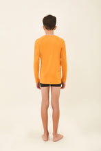 Carica l&#39;immagine nel visualizzatore di Gallery, Model Back: Uv Line T-Shirt Kids Longsleeve Uvpro Laranja
