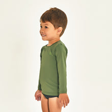 Carica l&#39;immagine nel visualizzatore di Gallery, Image 02: Uv Line T-Shirt Longsleeve Baby Verde Militar Upf50+
