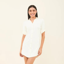 Carica l&#39;immagine nel visualizzatore di Gallery, Image 04: Uv Line Chemise Shirtdress Copenhagen Offwhite Upf50+
