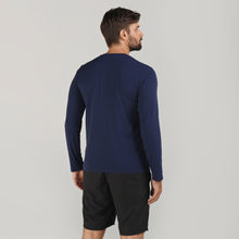 Carica l&#39;immagine nel visualizzatore di Gallery, Model Back: Uv Line Fitness Haut Sport Fit Mas Ml Marinho Upf50+
