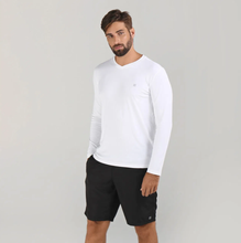 Carica l&#39;immagine nel visualizzatore di Gallery, Model Front: Uv Line Fitness Haut Sport Fit Ml Branco Msc
