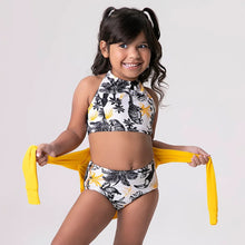 Carica l&#39;immagine nel visualizzatore di Gallery, Model Front: Uv Line Deux Pièces Fille Trikini Brasil Upf50+
