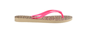 Havaianas Slim Animals Sandgrey/Pink