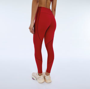 Legging Hyper Recortes Atlanta Vermelho Haute Red