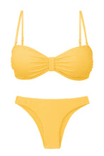 Carica l&#39;immagine nel visualizzatore di Gallery, Set Malibu-Yellow Bandeau-Duo Essential
