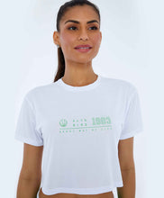 Carica l&#39;immagine nel visualizzatore di Gallery, T-Shirt Nylon Dry Alto Giro Branco
