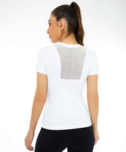 Carica l&#39;immagine nel visualizzatore di Gallery, T-Shirt Skin Fit Recortes Com Refletivos Branco Optico

