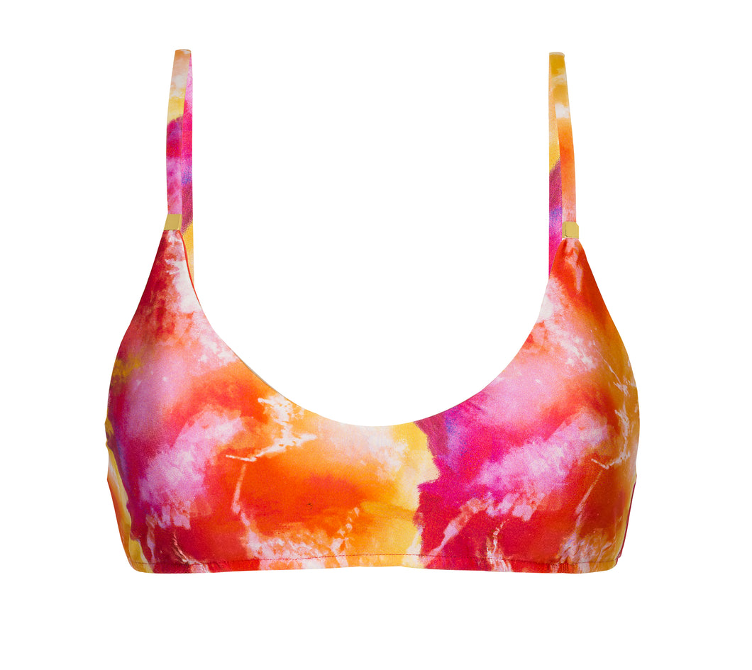 Top Tiedye-Red Bralette